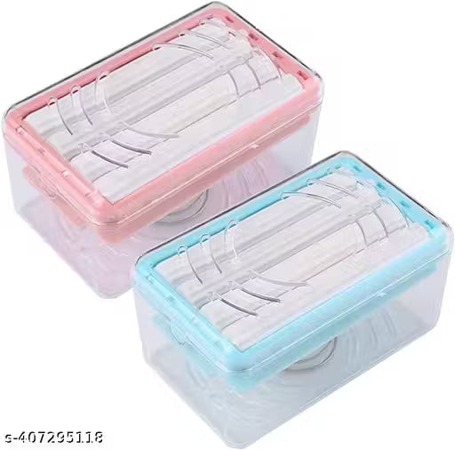 2 in 1 Bar Soap Roller & Dispenser, Cloth Washing Soap Roller, Laundry Rolling Soap Box, Soap Holder with Drain Holes, Case Foaming Soap Bar with Lid, Soap Savers, Rubber Roller,