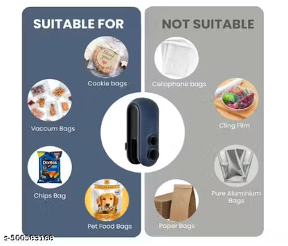 Portable Mini Sealing Machine, Handheld Packet Sealer for Food, Snacks, Chips, Fresh Storage, Plastic bag Sealing Machine,