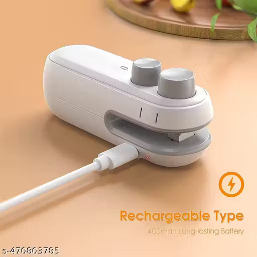 Portable Mini Sealing Machine, Handheld Packet Sealer for Food, Snacks, Chips, Fresh Storage, Plastic bag Sealing Machine,